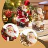 Santa Claus Figurine Christmas Decoration Craft Gift Party Supplies Statue Xmas Tabletop