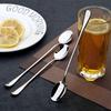 1Pcs Stainless Steel Long-Handled Ice Teaspoon, Coffee Spoon, Ice Cream Stirring Spoon, Dishwasher Safe, Kitchen Accessories