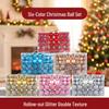 Christmas Tree Ball Ornaments Set - Colorful DIY Decorative Holiday Balls