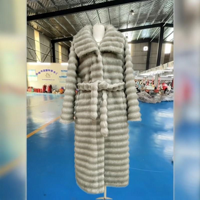 Womens Faux Mink Fur Coat Loose Fit Warm Fashion Jacket Street Style Winter