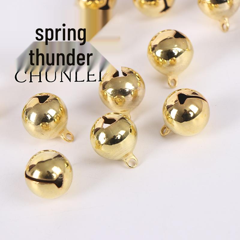 18mm Imitation Gold Bell Pendant for Jewelry or Pet Collar