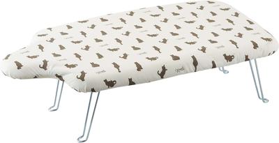 Yamazaki Jitsugyo viegls humanoīdais gludināmais dēlis ar āķi Neko preses balts apm. 69 x 37 x 20 cm uzglabāšana skapī, tērauda sieta konstrukcijā 2642