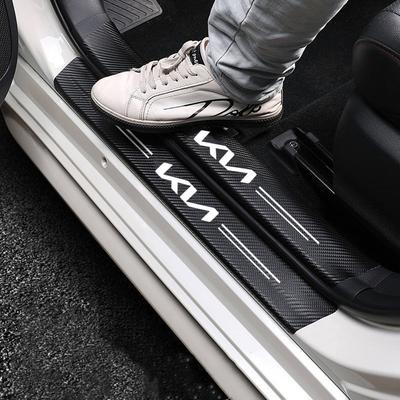 AABFS1 Plaques de Seuil de Porte de Voiture Autocollants Protecteurs Anti-Rayures Pour KN K3 K5 Sportage Sorento Picanto Ceed RIO 2 3 4 Accessoires