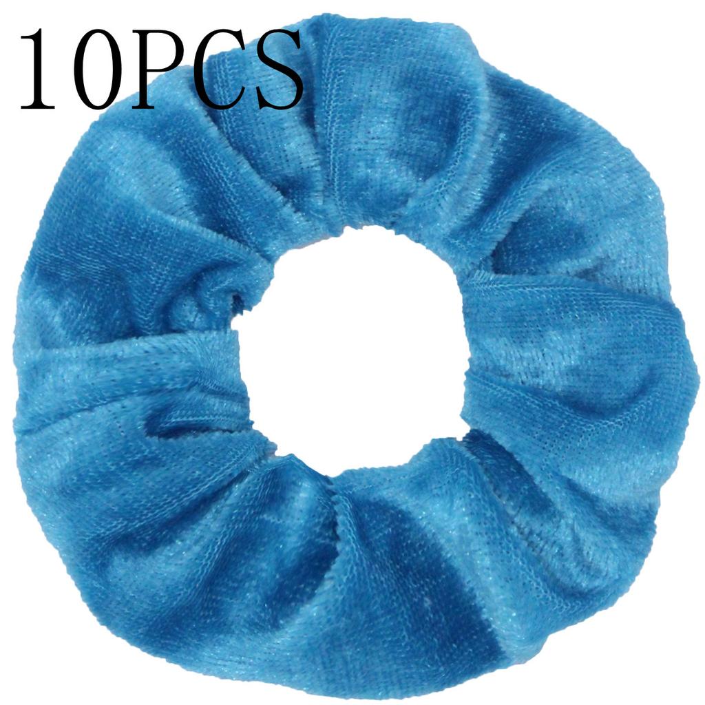 10pc Women Hair Scrunchies Velvet Solid Color Band for Girls Ponytail Holder Rubber Bands Ties Accessories Headbands Gumki
