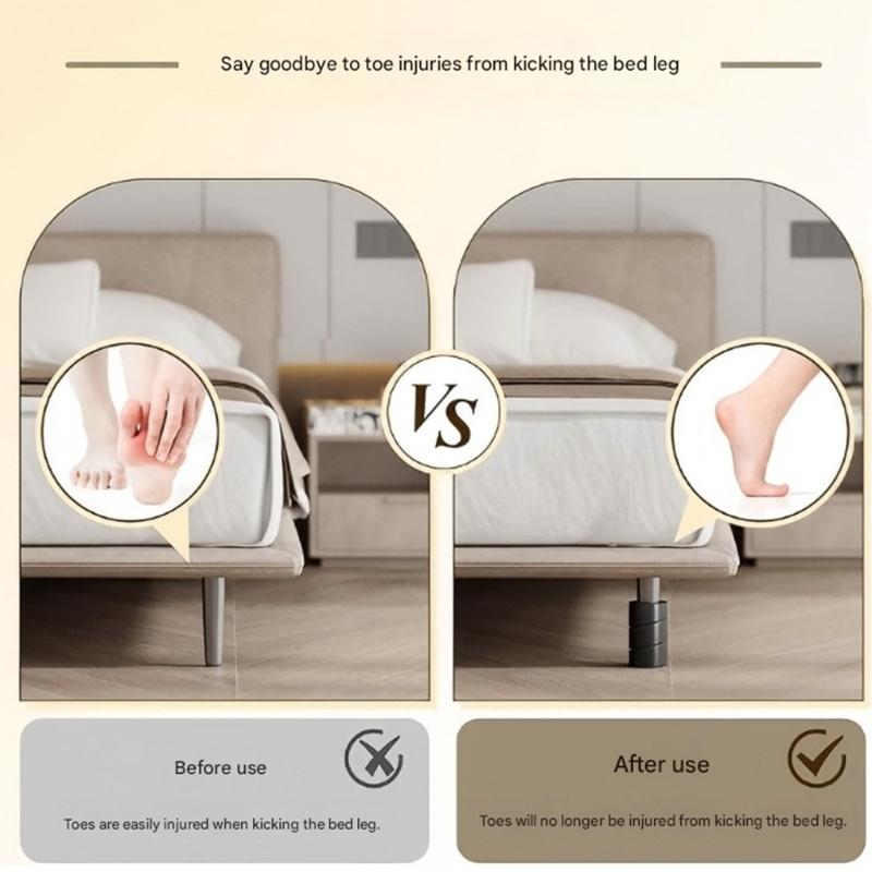 Set Of 4 Strong Silicone Furniture Feet Covers 30cm Length Rubber Leg Protectors Set for Stability & Quiet Movement