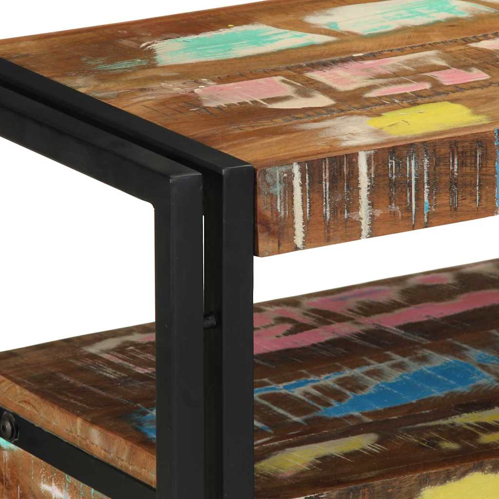 Console Table 120 X 33 X 75 Cm Solid Upcycled Wood