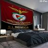 Benfica Eagle Crest Custom Name Wall Tapestry Aesthetic Wall Hanging Printed Fabric Blanket Decorative Tapestries For Bedroom Living Room Home Decor