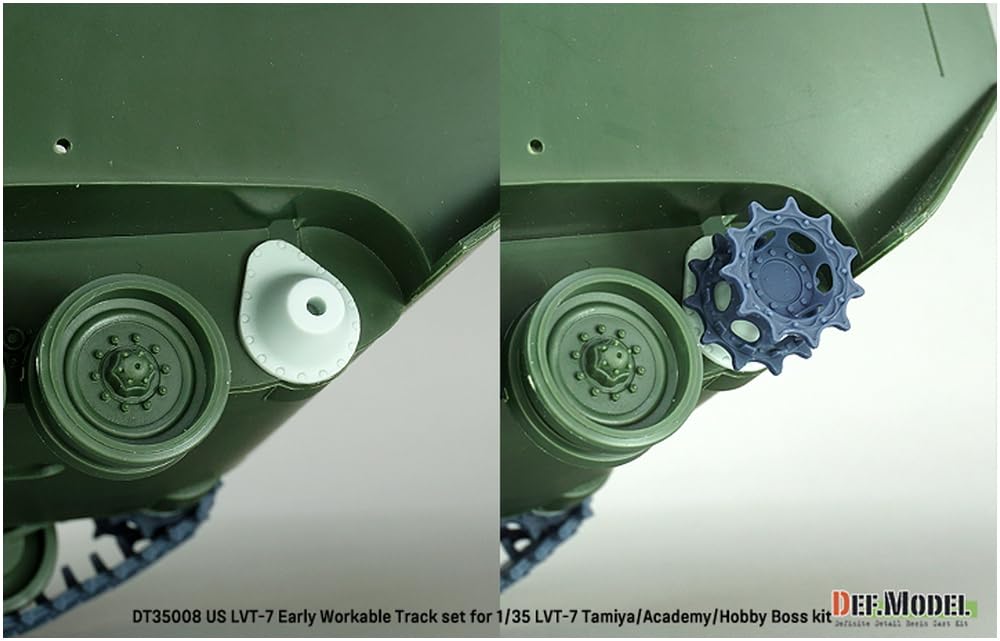 Differential Model Current American Amphibious Vehicle Movable Track Set Early Type Tamiya Academy Hobby Plastic Model Parts DT35008 DEF.MODEL 1/35
