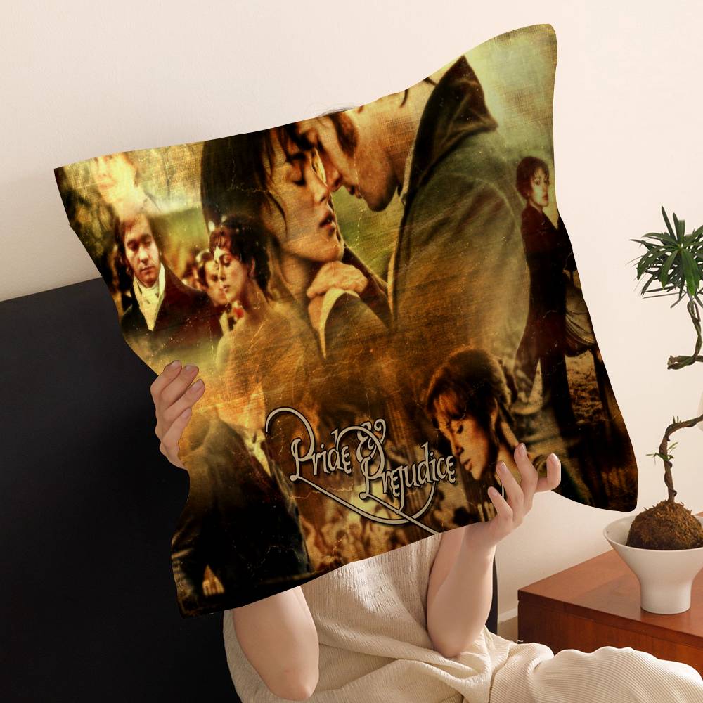 Classic Romance Movie Pride Prejudice Pillow Cushion Cover Pillowcase Living Room Sofa Home Decor Customized