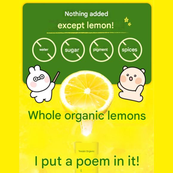 Teazen Organic Lemon Juice 20g (3 Options)