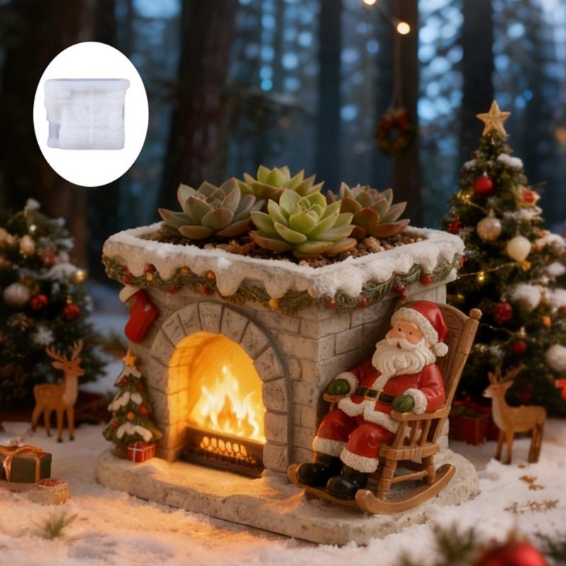 Soft Silicone Stove Planter Mold With Easy Release For Handmade Resin Crafts Decorative Pots And Candle Containers