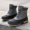 Winter Men's Boots Large Size Plush Warm Snow Boots Outdoor Fashionable Combat Boots Army Boots Classic Black Platform Sneaker