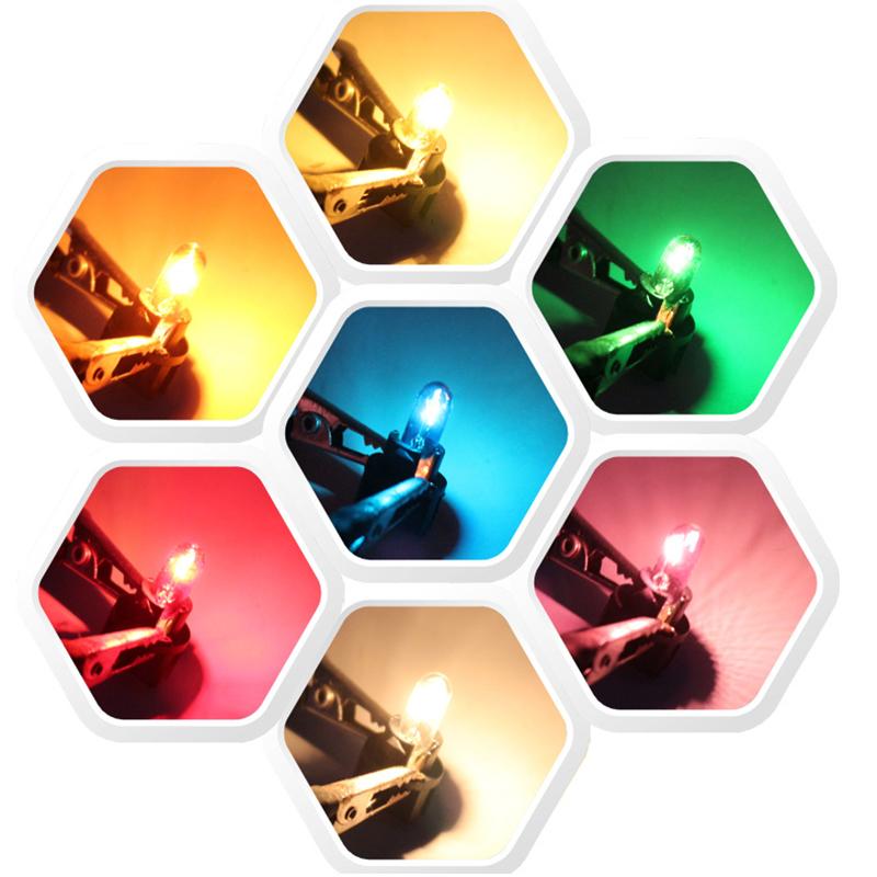 10Pcs 24V 1.2W T5 /12V 5W T10 Glass Light Bulb Dashboard Instrument Panel Brake Light Bulbs Headlights Lamp Lights Car Lights