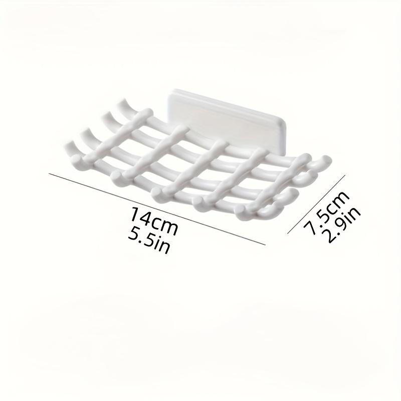 Soap Box Wall Mounted Drainage Shelf For Home Use No Punching High-end Bathroom New Soap Dish Rack Hooks For High-end Bathroom
