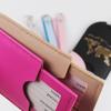 Push-pull Style Business Luggage Tag Hidden Airplane Boarding Pass Suitcase Hanger Set Leather Double-layer