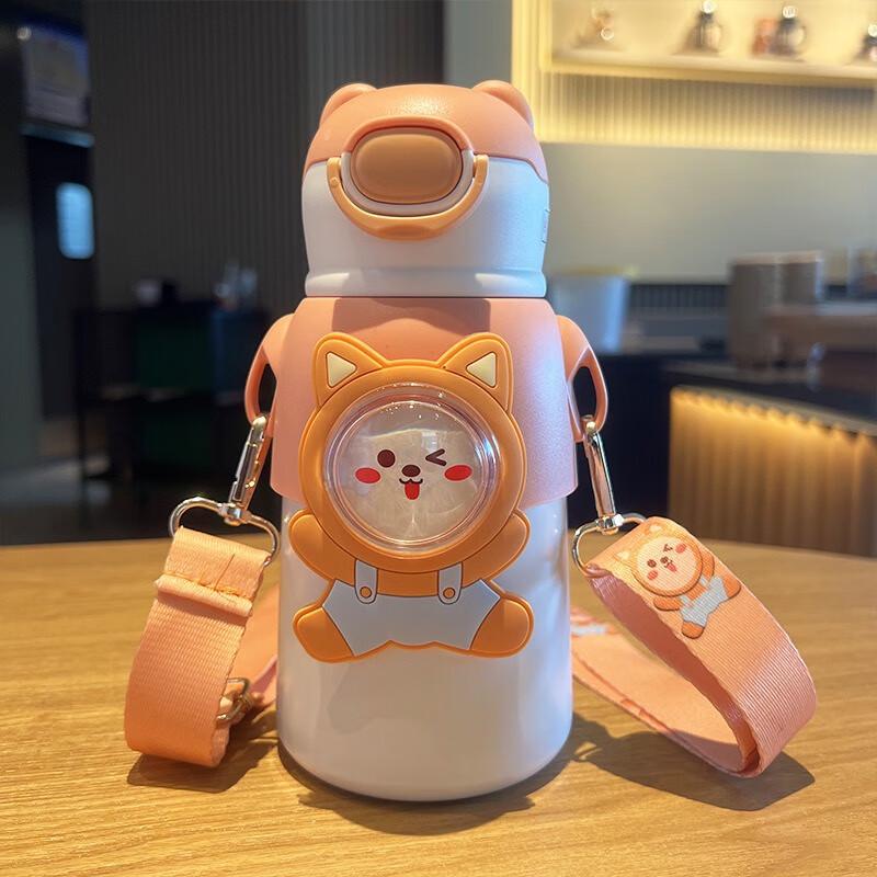 Zhi Shi 316 Food Grade Kids Insulated Straw Water Bottle 15*15*25
