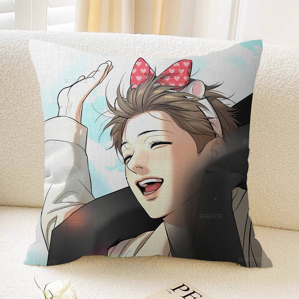 Manhwa Joo Jaekyung Kim Dan Cushion Cover Decorative Pillow Sofa Home Decor case pillow cases