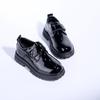 Children's shoes, student season, children's student school shoes, college style, black leather shoes, performance stage shoes