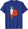 Kawaii Phlebotomist Krankenschwester Humor Blutentnahme Süße Spritze T-Shirt Mädchen Mode Lustig Blutspender Labor Witz Tee Y2k Kunst Pädiatrisch