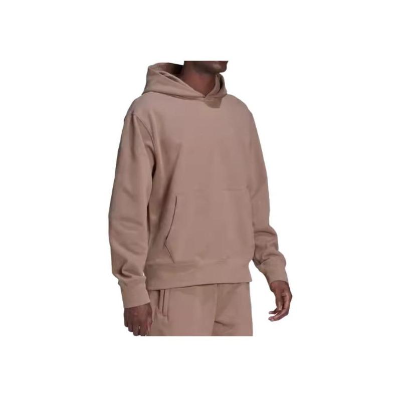 adidas Originals Trefoil Solid Color Hoodie Sweatshirt Men Tops Brown HN6932