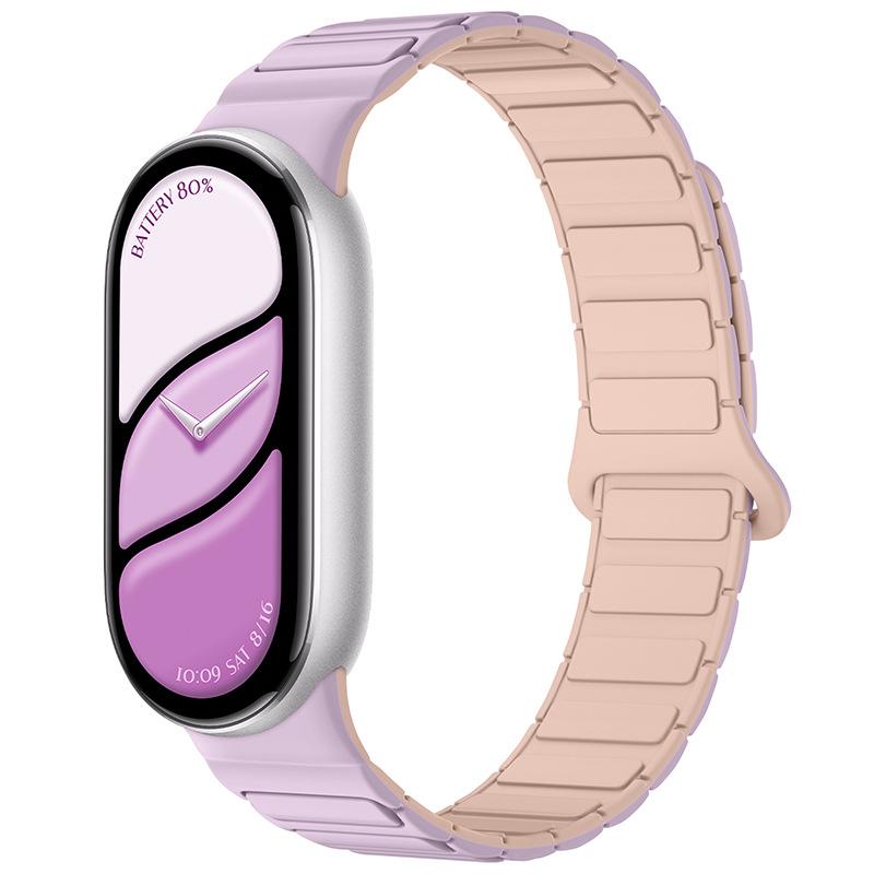 Magnetiskt looparmband för Mi Band 10 Rem Silikon Sportarmband för Xiaomi Mi Band 10 9 8 Correa Band Armbandsaccessoarer