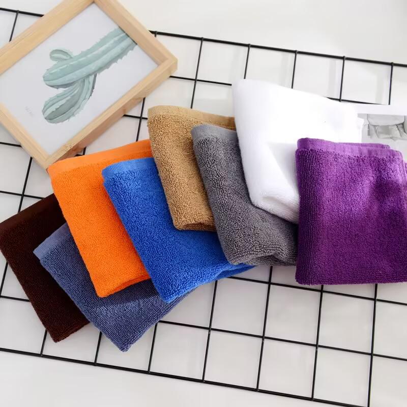

All-Cotton Thick Absorbent Dishcloth - White, Coffee, Blue 40g Cotton 30x30cm синій