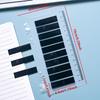 200pcs Transparent PET Index Labels - Color-Coded Sticky Notes with Rounded Corners, Waterproof & Durable for School, Office, Home Organization