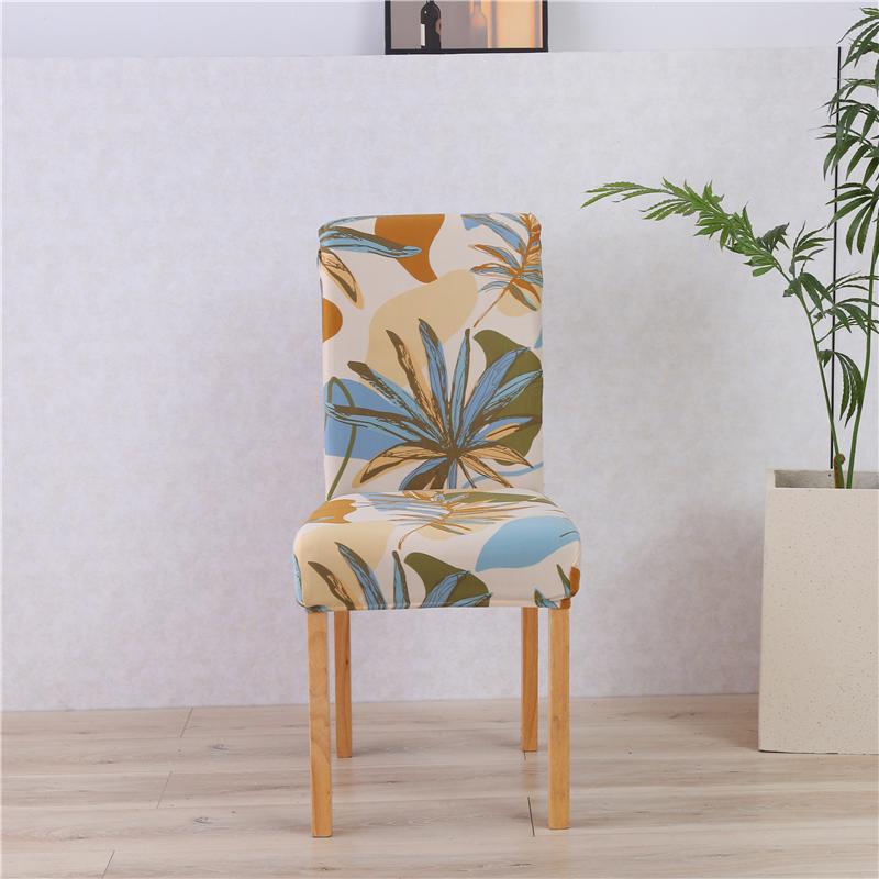 1/2/4/6Pcs Print Dining Chair Cover Elastic Chair Slipcover Case Stretch Chair Covers For Wedding El Banquet