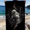 Tactical style special forces pattern polyester microfiber beach towel is highly absorbent, suitable swimming and beach outings