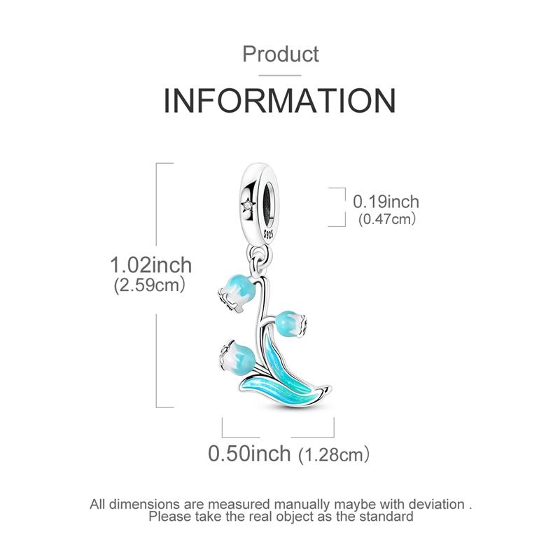Copper Forgetmenot Tulip Convallaria Sunflower Pendant Charm Compatible With Authentic Charm Bead Charms Bracelets Women Do It Yourself Jewellery Gi