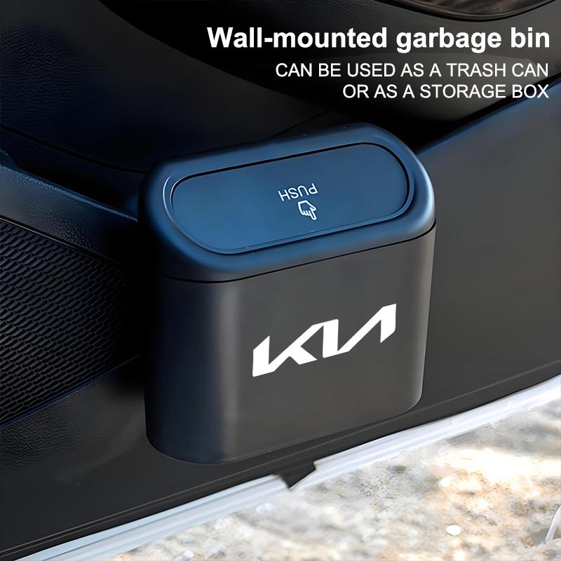 BTQNM1 Car Trash Bin Storage Box Hanging Trash Interior Accessories For KIA K9 Sportage Niro K5 Carnival EV6 EV9 EV3 K8 Stinger Forte