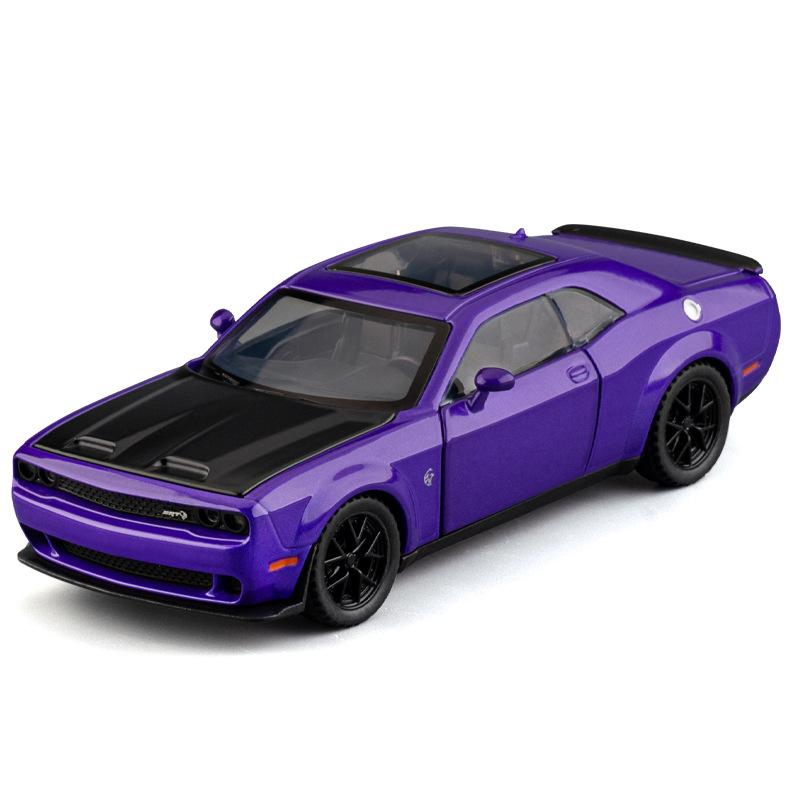 1/32 Dodge Challenger SRT Car Model Alloy Die-cast Simulation Hellcat Muscle Sports Car Model Boy Toy Car Holiday Birthday Gift