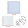 Unique and Personalized Silicone Mold for Creating DIY Crystal Dropping Notebook Covers Versatile Square Resin Moulds
