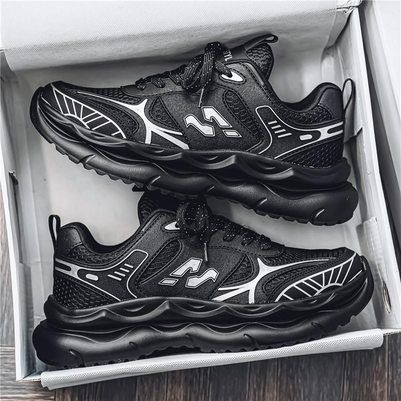 Men's Lightweight Running Shoes 2024 Autumn New Casual Shoes Men's Sports Shoes Internet Celebrity Tide Shoes Platform Dad Shoes