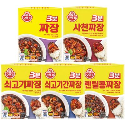 Ottogi 3Mins. Quick & Easy Jjajang Sauce 5types