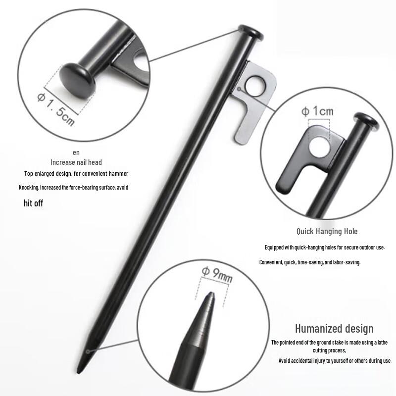 Outdoor Heavy-Duty Tent & Canopy Ground Stakes