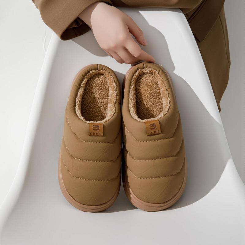 Under the Line Whole Cotton Slippers Women's New Winter Home Warmth Couple Plush Slippers Men
