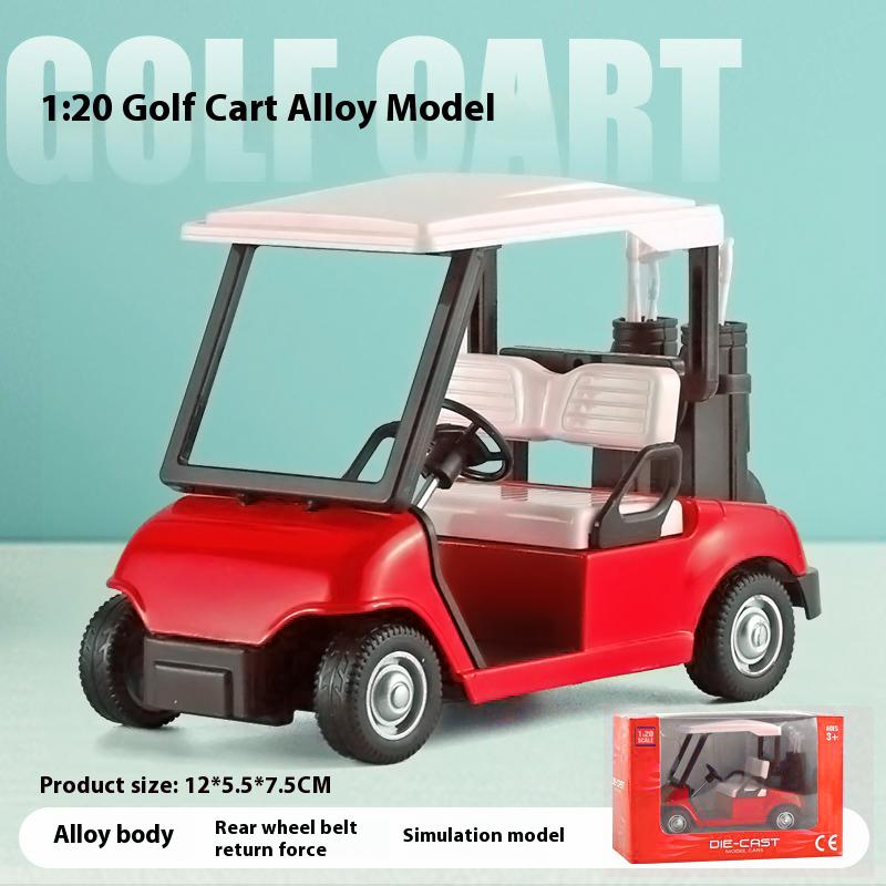 Miniatur 1:Golfwagen Modellauto im Maßstab 20 mit Retro-Federung, Spielzeugfahrzeug für Kinder für Spielzimmer & Outdoor-Spaß
