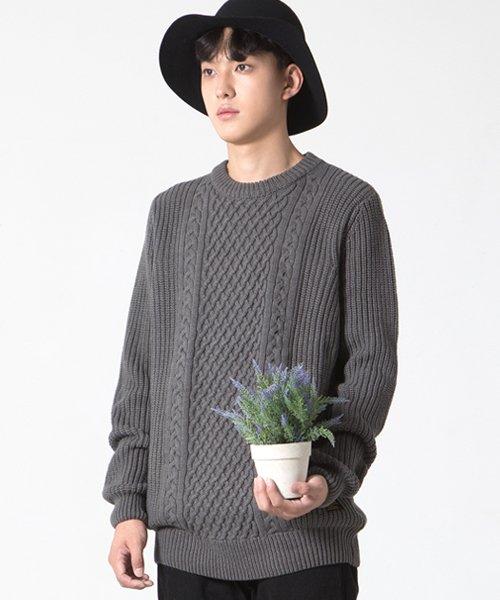 Deiopeu Twisted Knit Charcoal