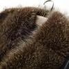 Haining Fur One Man with Wool Thickened Genuine Leather Fur Coat Sheep Skin Raccoon Big Fur Collar Medium Long Men's Clothing