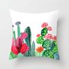 New Tropical Plant Fashionable Leaves Rainforest Pillow Case Cushion Cover Peach Leather Velvet Digital