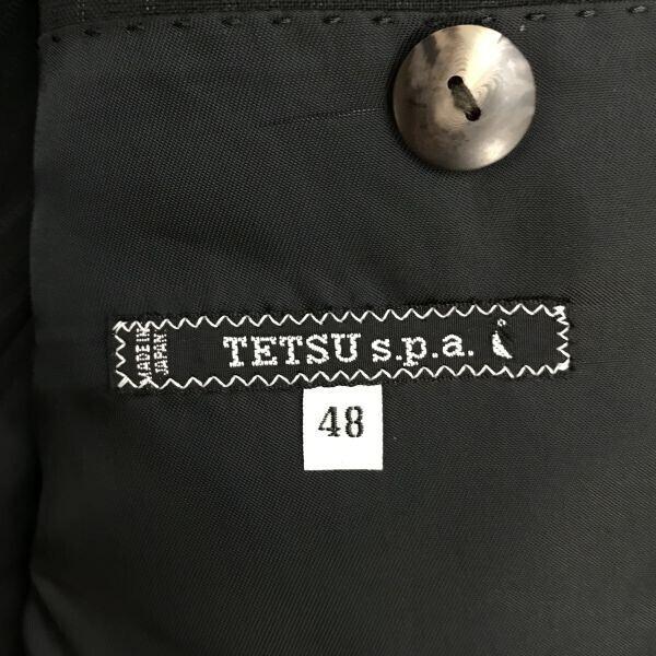 Made in Japan LORO PIANA/TETSU s.p.a Spring/Summer Tailored Jacket 48 M-L Men Charcoal Gray Half Lining(USED)