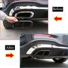 Tail Throat Exhaust Muffler Pipe Cover Stainless Steel Car Accessories For Mercedes-Benz GLC GLE GLS W167 X253 X167 2020-2022