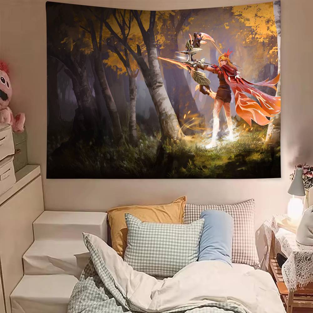 Large Cool Fashion XL Dota 2 Gaming Tapestry Popular Room Decoration Wall Tapestry Art Room Home Decor Wall Art Decor