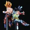 Dragon Ball Z Father Son Wave Figure Goku Super Saiyan War Damage Anime Action Figure Model Collectible Toy Birthday Gift