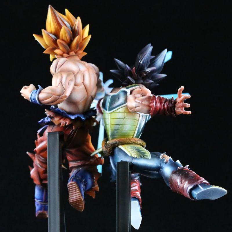 Dragon Ball Z Father Son Wave Figure Goku Super Saiyan War Damage Anime Action Figure Model Collectible Toy Birthday Gift