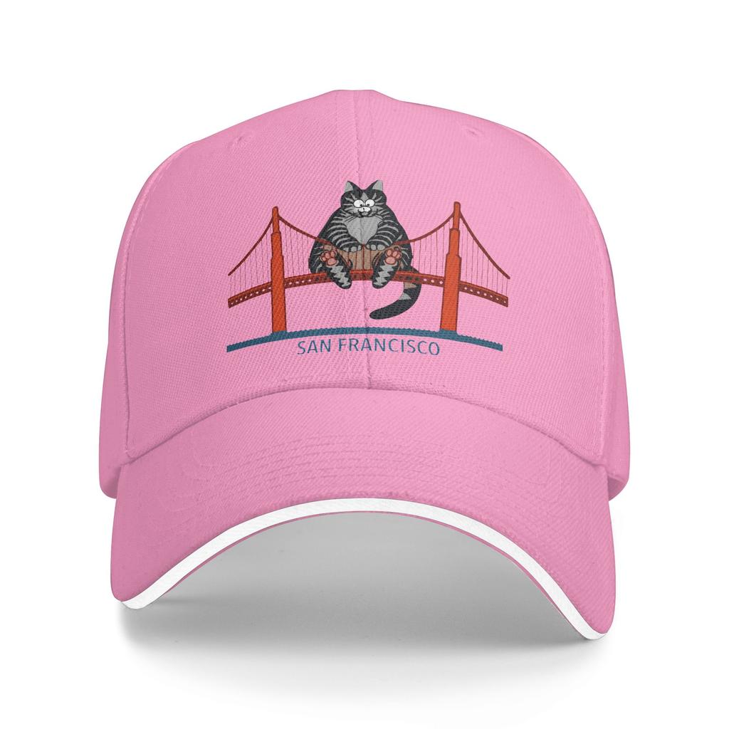 Ryan Gosling Cat Golden Gate Bridge Book Lover Casual Baseball Cap Summer Trucker Hat Sun Visor Hunting Camping Snapback Cap