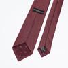Emporio Armani Jacquard Micro Made in EM001346 TE13740 F5029 Men's Tie, 7.5cm Wide, 100% Silk, Check, Red, Italy, [Used]