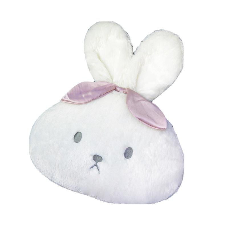 Four Seasons Car Neck Pillow - Cartoon Rabbit Design, Plush & Comfortable Headrest Support