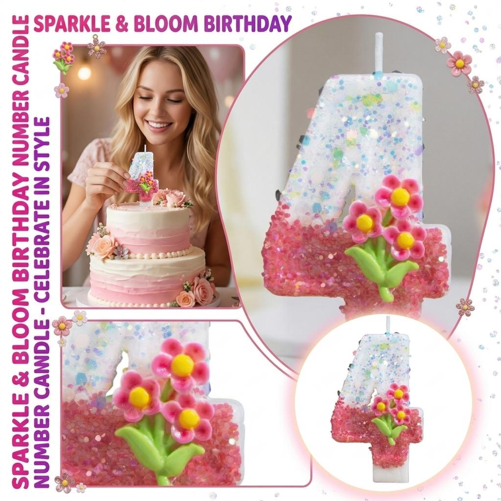 Fashion Cartoon Creative Birthday Candles Party Digital Candles